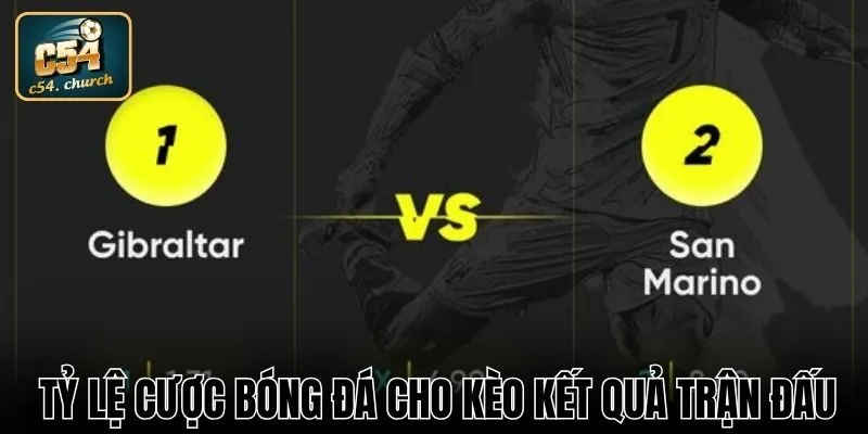 Tỷ lệ cược bóng đá cho kèo kết quả trận đấu